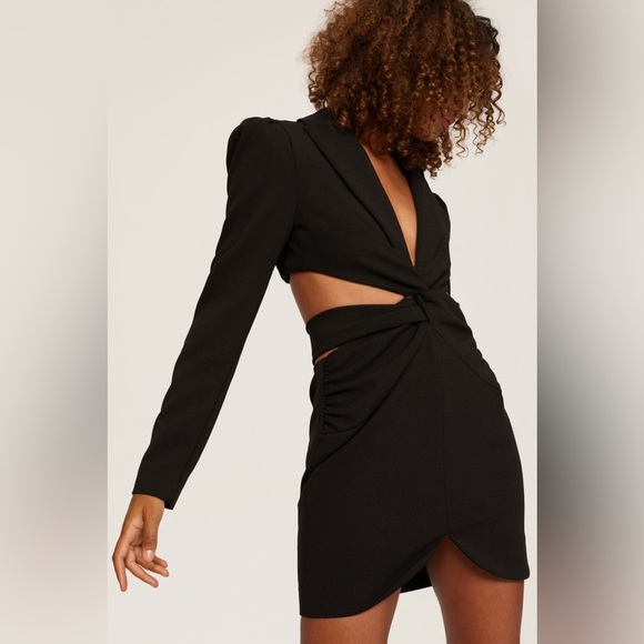 PatBO Black Cutout Blazer Mini Dress - 6 - Picture 7 of 7